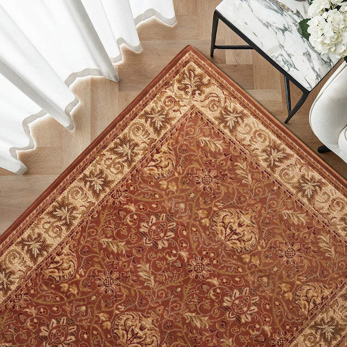 DAVINCI LIGHT BROWN TRADITIONAL CARPET