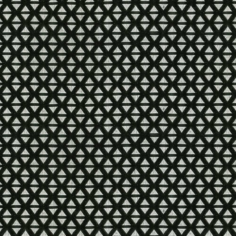 TRIANGLE BLACK WHITE ABSTRACT SOFA FABRIC