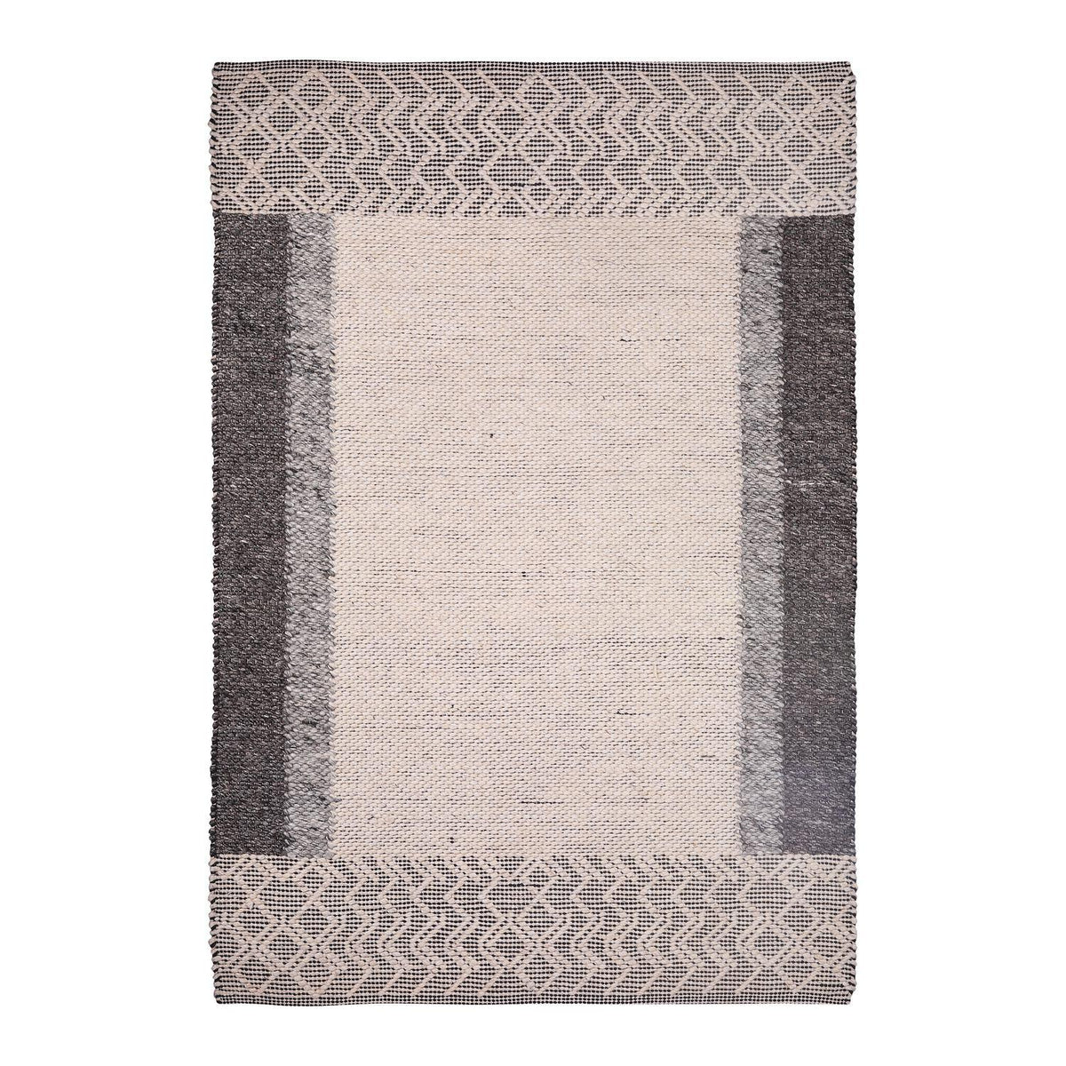 ZOEY BROWN BORDER MODERN CARPET