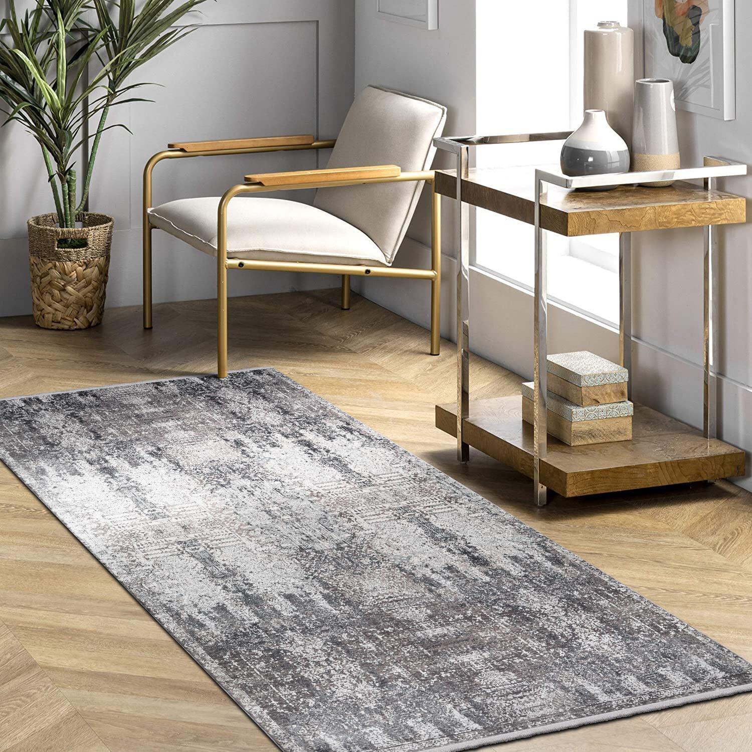 CRYSTAL DARK GRAY MODERN CARPET