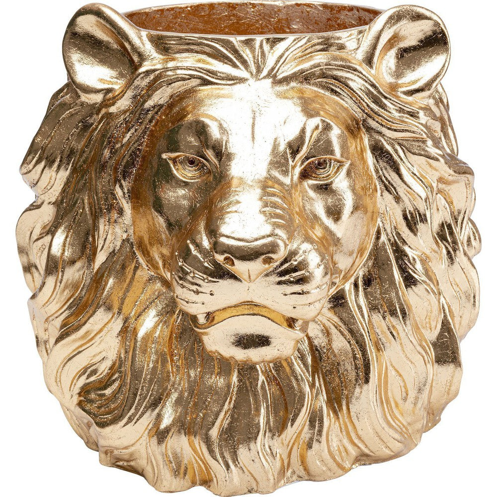 PLANTER GOLD LION HOME DECOR