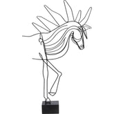 WIRE HORSE 51CM HOME DECOR