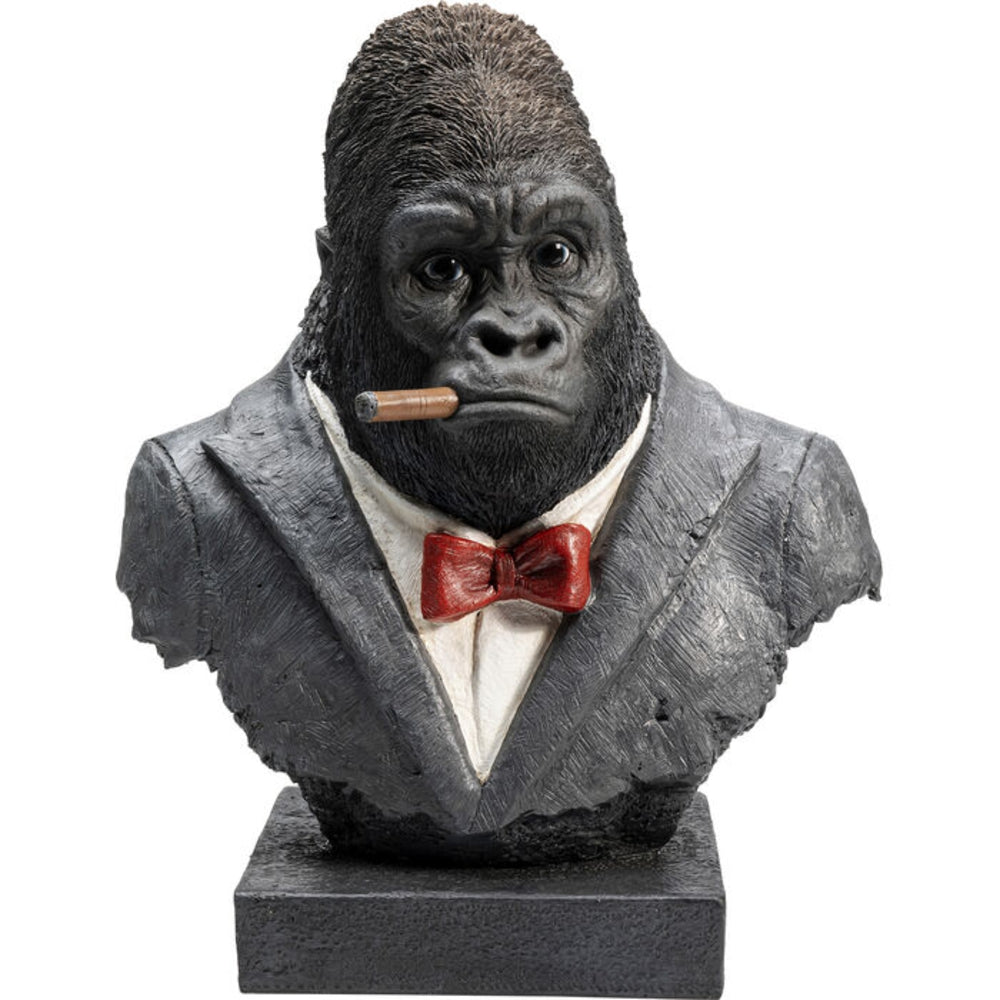 SMOKING GORILLA HOME DECOR OBJECT 48CM