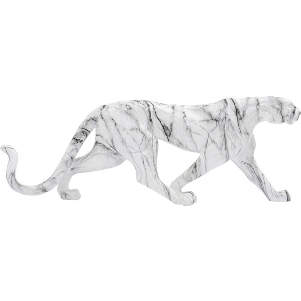 MARBLE FIGURE LEOPARD HOME DECOR