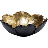 FLOWER BLOOM BLACK GOLD BOWL HOME DECOR