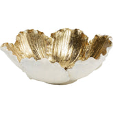 FLOWER BLOOM CREAM GOLD BOWL HOME DECOR