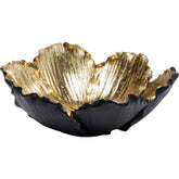 FLOWER BLOOM BLACK GOLD BOWL HOME DECOR