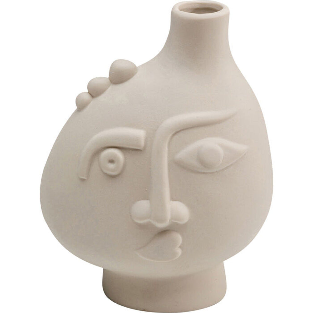 VASE SPHERICAL FACE RIGHT 16CM HOME DECOR