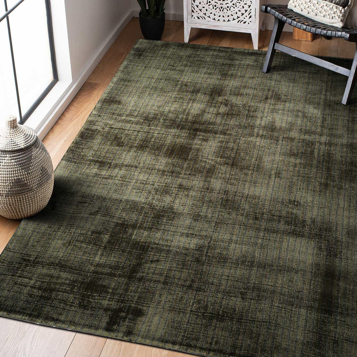 EPIC BISCOS GREEN HAND TUFTED CARPET