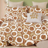 FOUR SEASONS BROWN FLORAL DOUBLE BEDSHEET