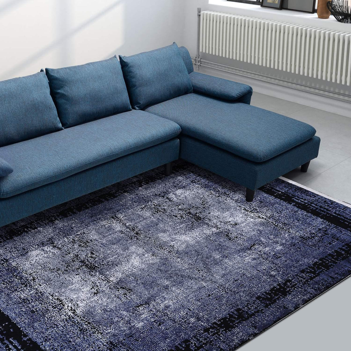 BABIL BLUE CONTEMPORARY CARPET