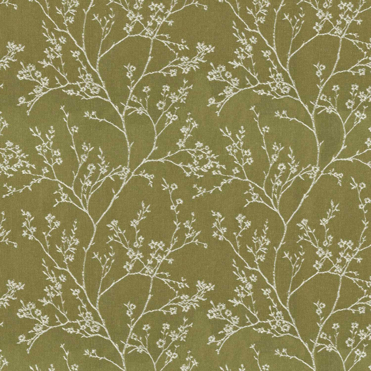 ANCIENT GREEN LEAF TEXTURE CURTAIN FABRIC