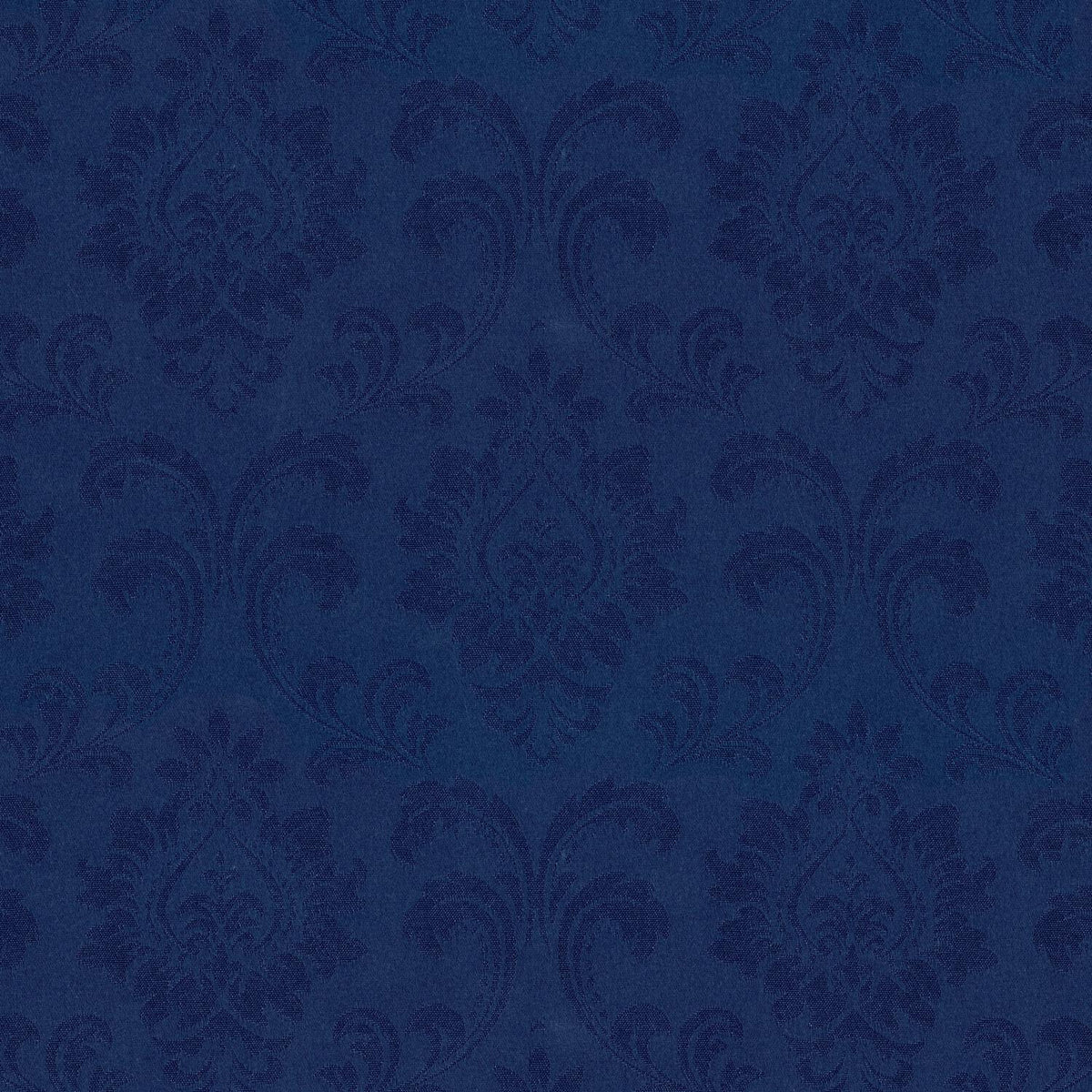 POLY JAQUARD DAMASK BLUE CURTAIN FABRIC