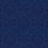 POLY JAQUARD DAMASK BLUE CURTAIN FABRIC