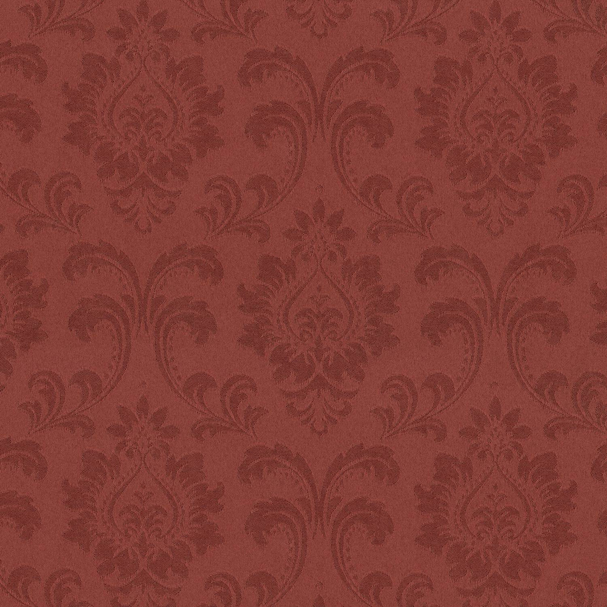 POLY JAQUARD DAMASK RED CURTAIN FABRIC