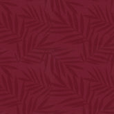 POLY LEAFS JAQUARDS RED VELVET CURTAIN FABRIC