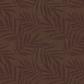 POLY LEAFS JAQUARDS DARK BROWN VELVET CURTAIN FABRIC