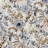 COOP KRAFT GREY FLORAL CURTAIN FABRIC