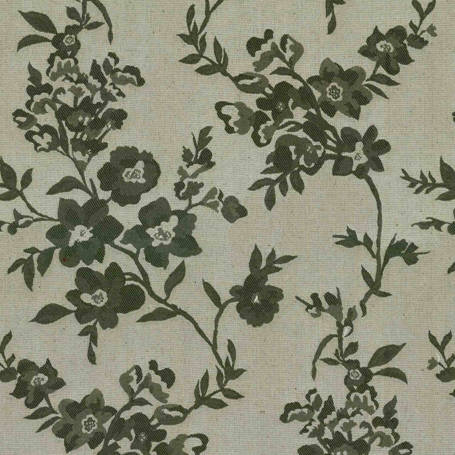 JAGUAR MEHANDI FLORAL CURTAIN FABRIC