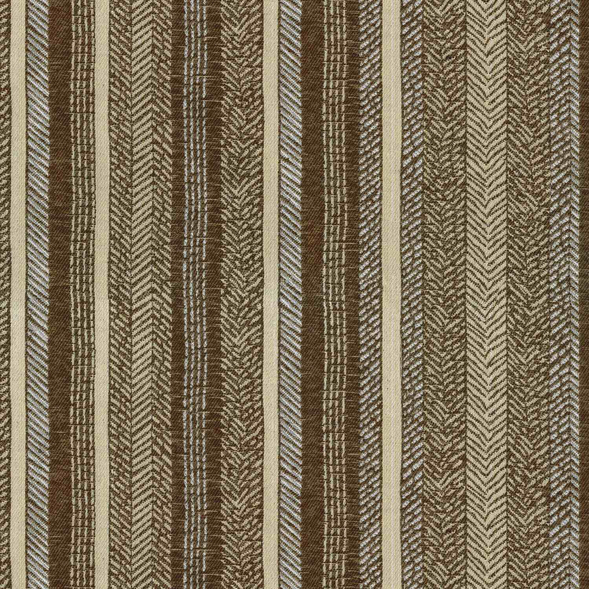 KRYPTON COFFEE STRIPED TEXTURE CURTAIN FABRIC