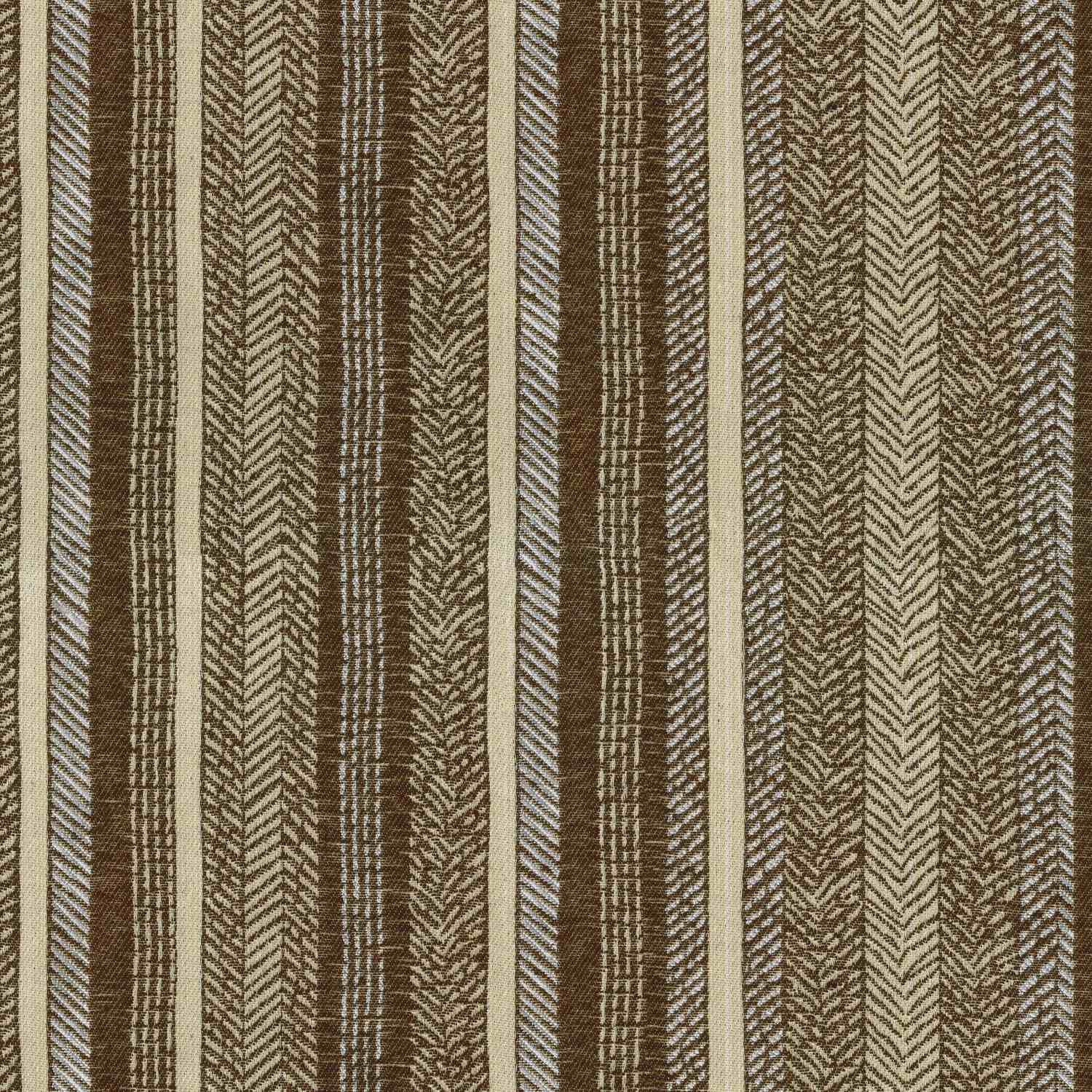 KRYPTON COFFEE STRIPED TEXTURE CURTAIN FABRIC