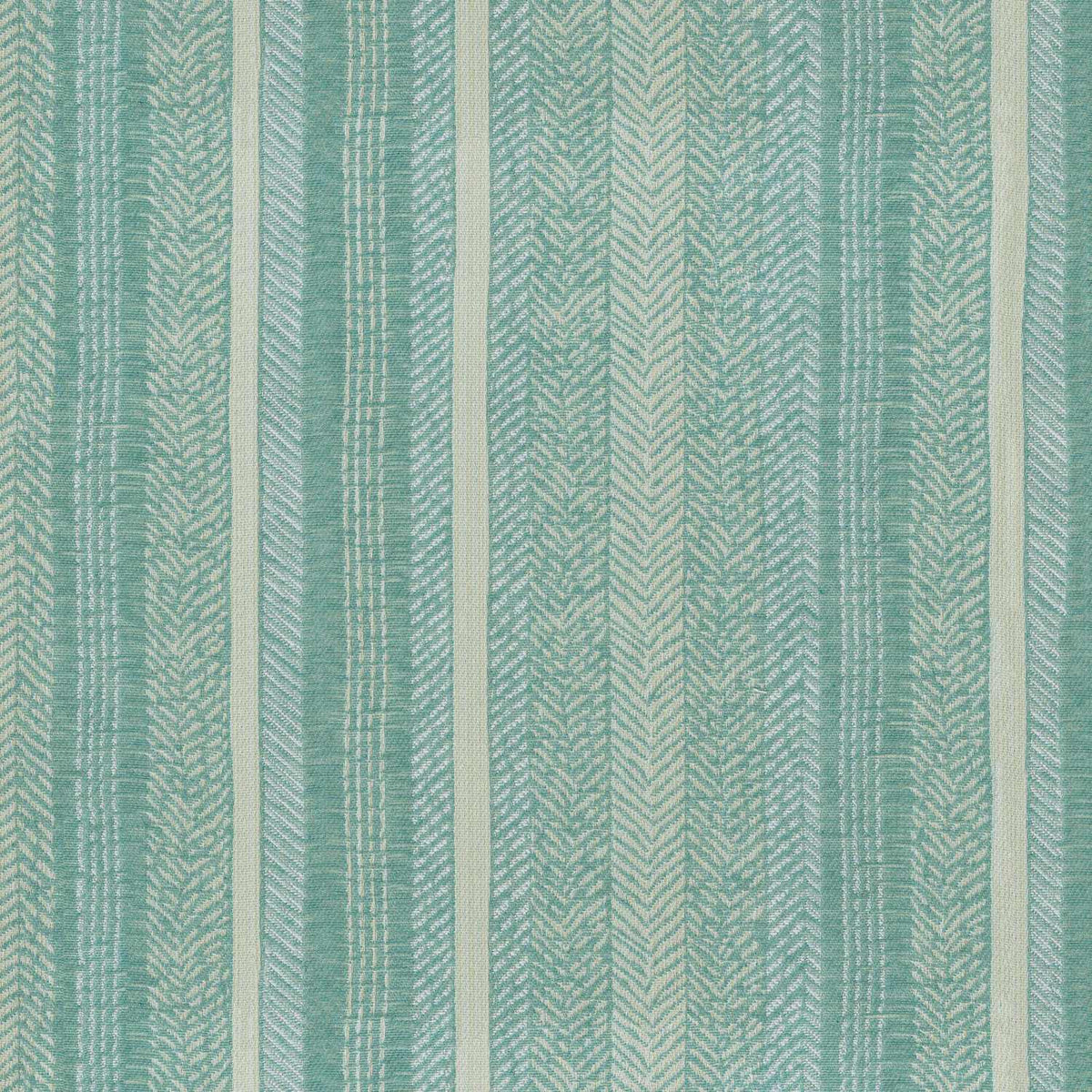 KRYPTON AQUA STRIPED TEXTURE CURTAIN FABRIC