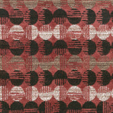 FSTV RED CIRCLED  SOFA FABRIC