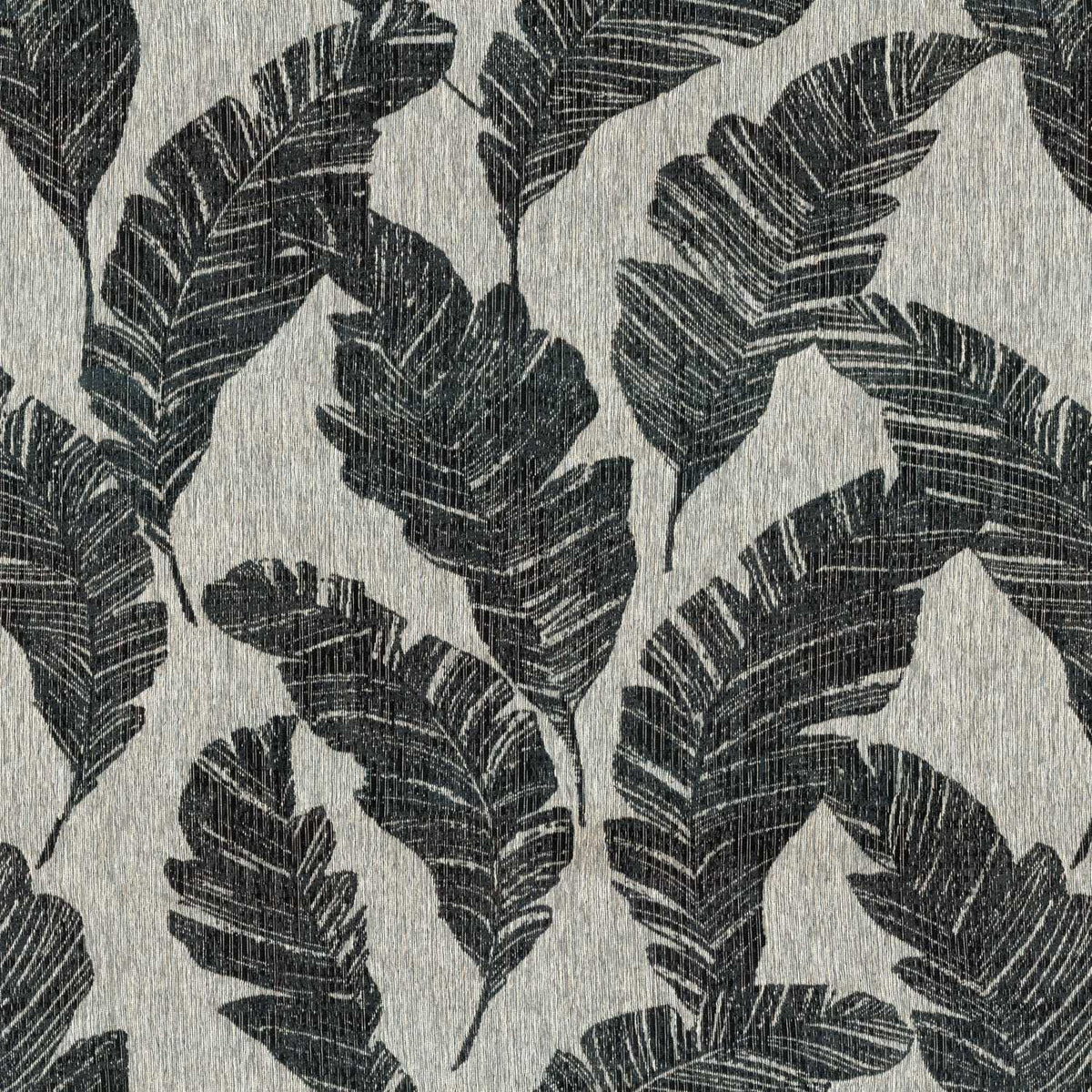 J BLACK LEAFS CURTAIN FABRIC