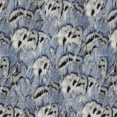 JEONG BULBUL BLUE CURTAIN FABRIC