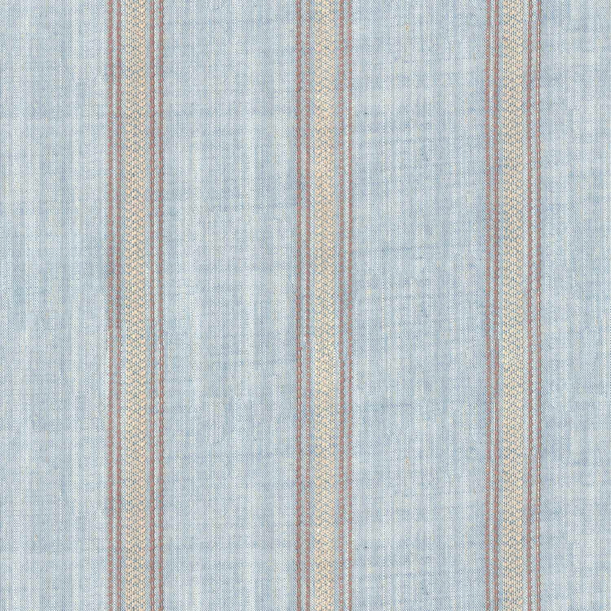 NAOMI BLUE STRIPED CURTAIN FABRIC