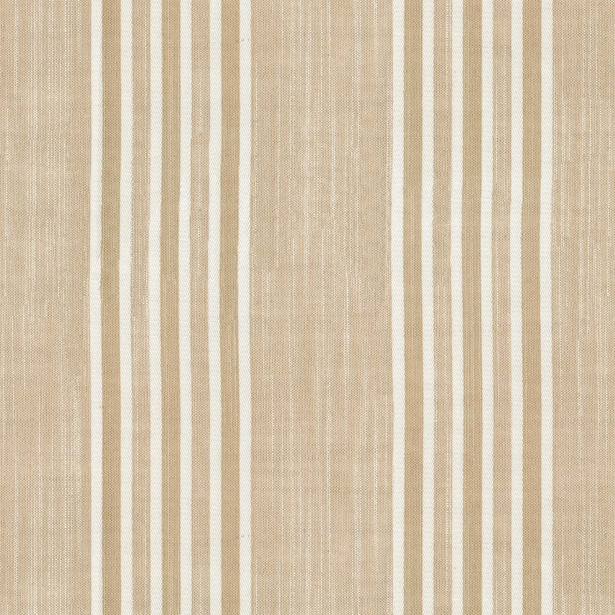 RILEY BROWN STRIPED CURTAIN FABRIC