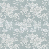 SABRINA AQUA FLORAL CURTAIN FABRIC