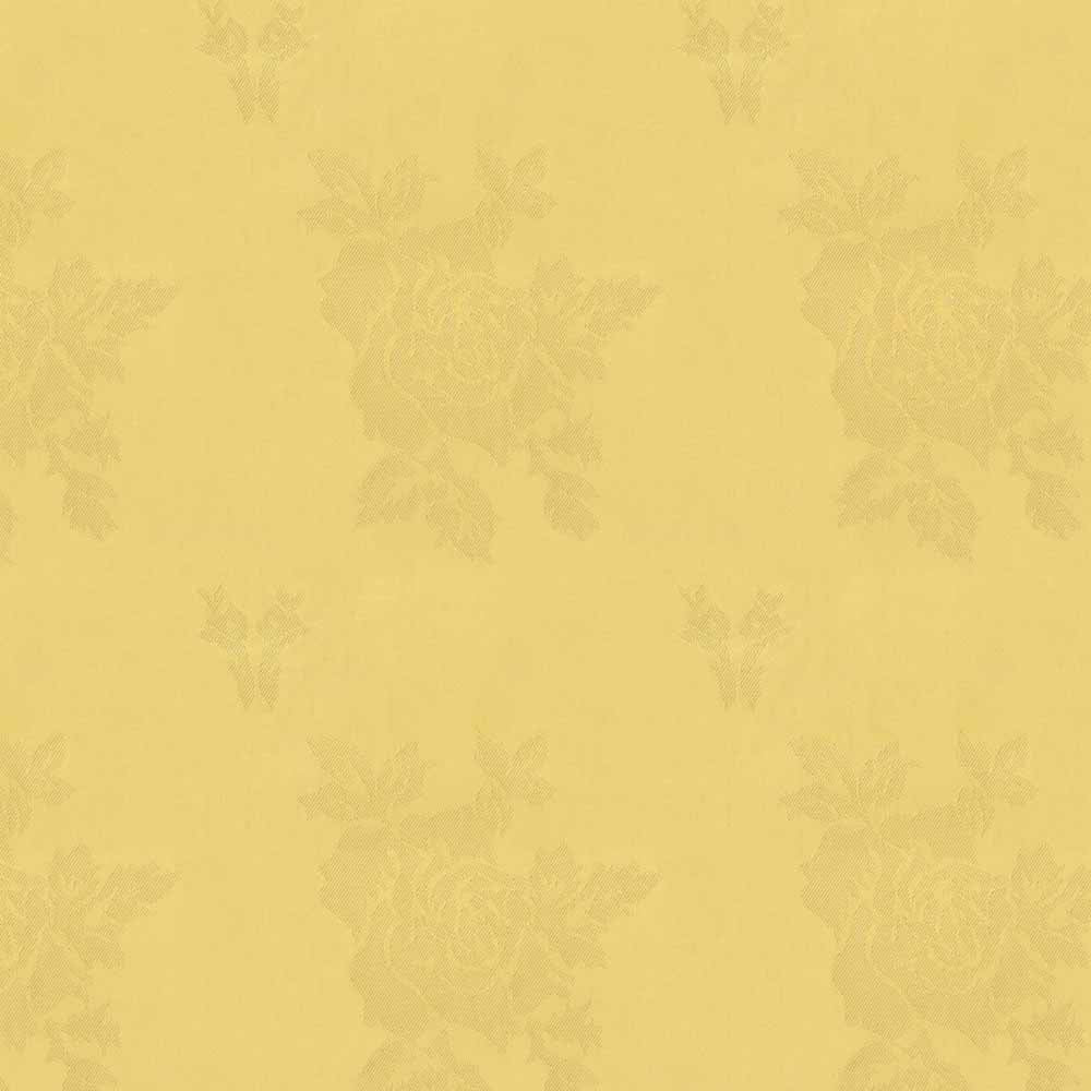 SM A GOLD FLORAL CURTAIN FABRIC