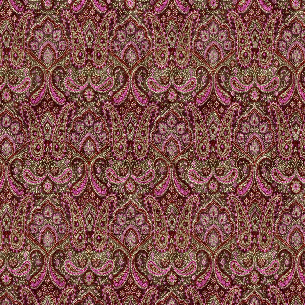 D MAROON PINK MODERN CURTAIN FABRIC