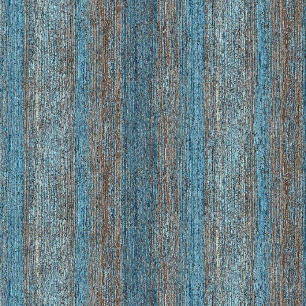 NEVER BEFORE AQUA STRIPED CURTAIN FABRIC