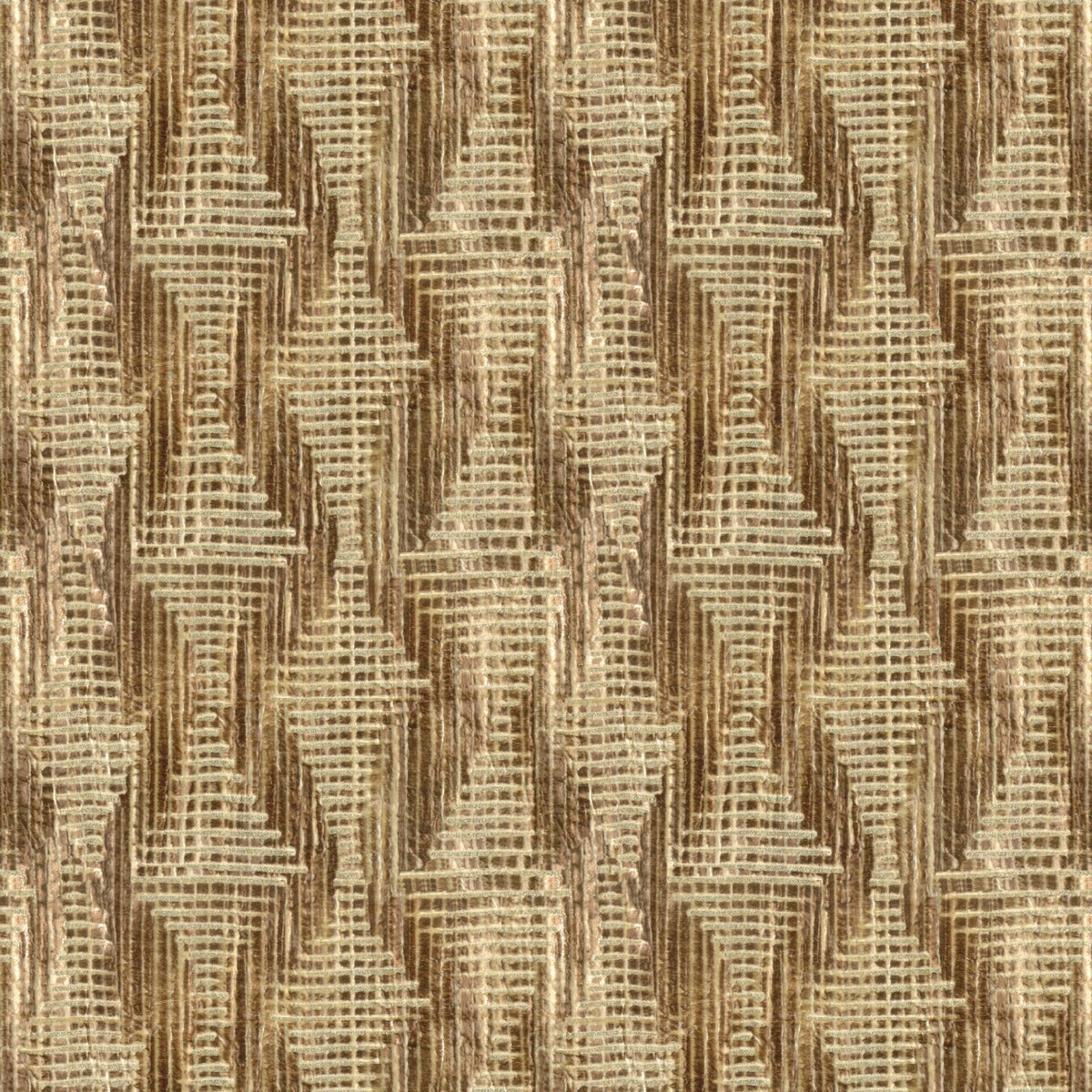 ANALYST BROWN ABSTRACT CURTAIN FABRIC