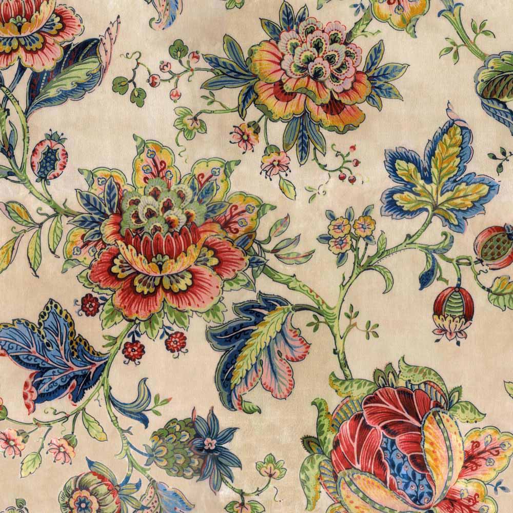 LUZON FERARI MULTICOLOR FLORAL SOFA FABRIC