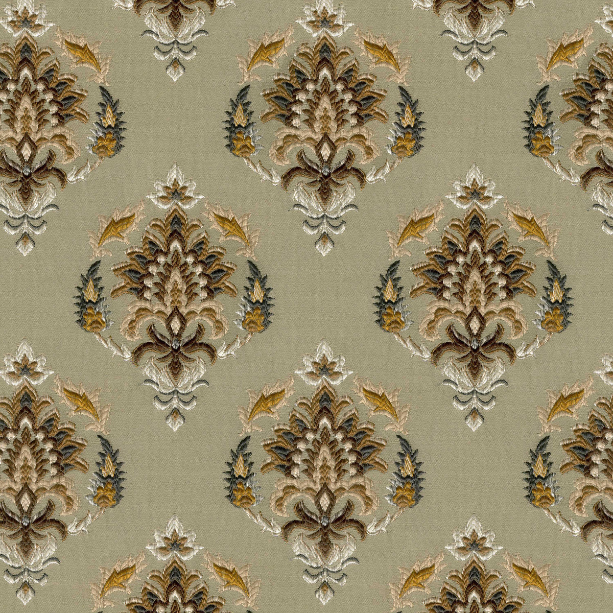 UL BROWN FLORAL SOFA FABRIC