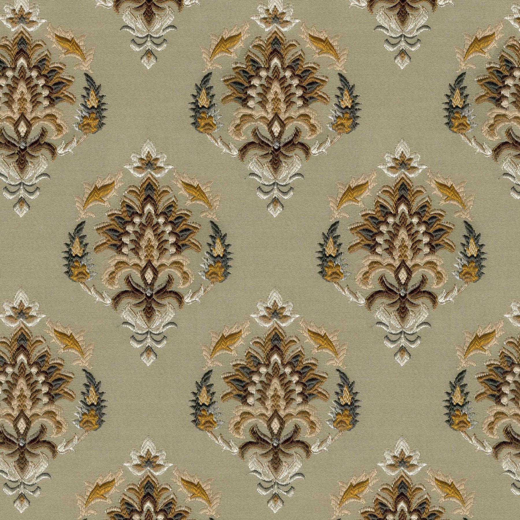 UL BROWN FLORAL SOFA FABRIC