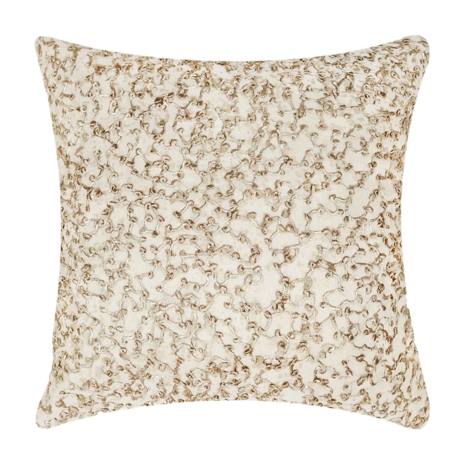 WHITE GOLD WAVE COLL. TISSUE SILK CUSHION COVER