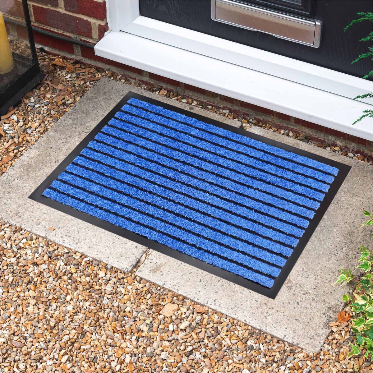 TIMELESS BLUE STRIPE DOORMAT