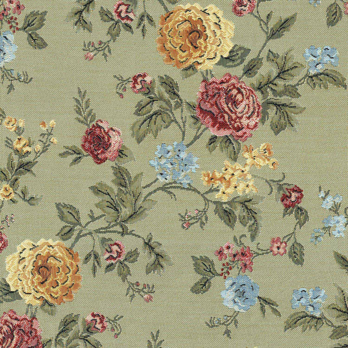 JACOB GREEN FLORAL SOFA FABRIC