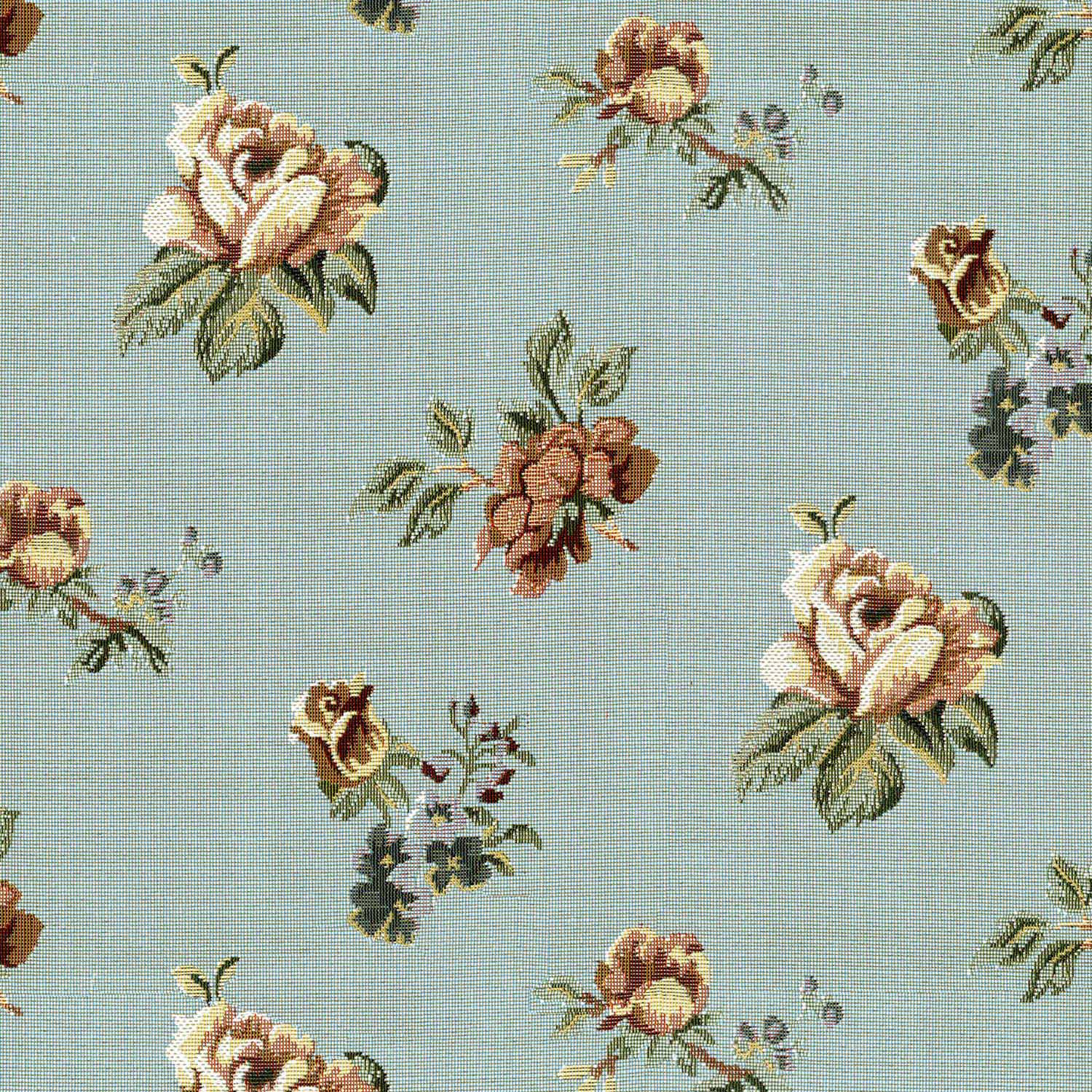 FRANKY BLUE FLORAL SOFA FABRIC