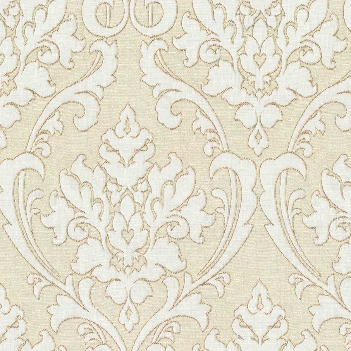 DELCY CREAM MODERN CURTAIN FABRIC