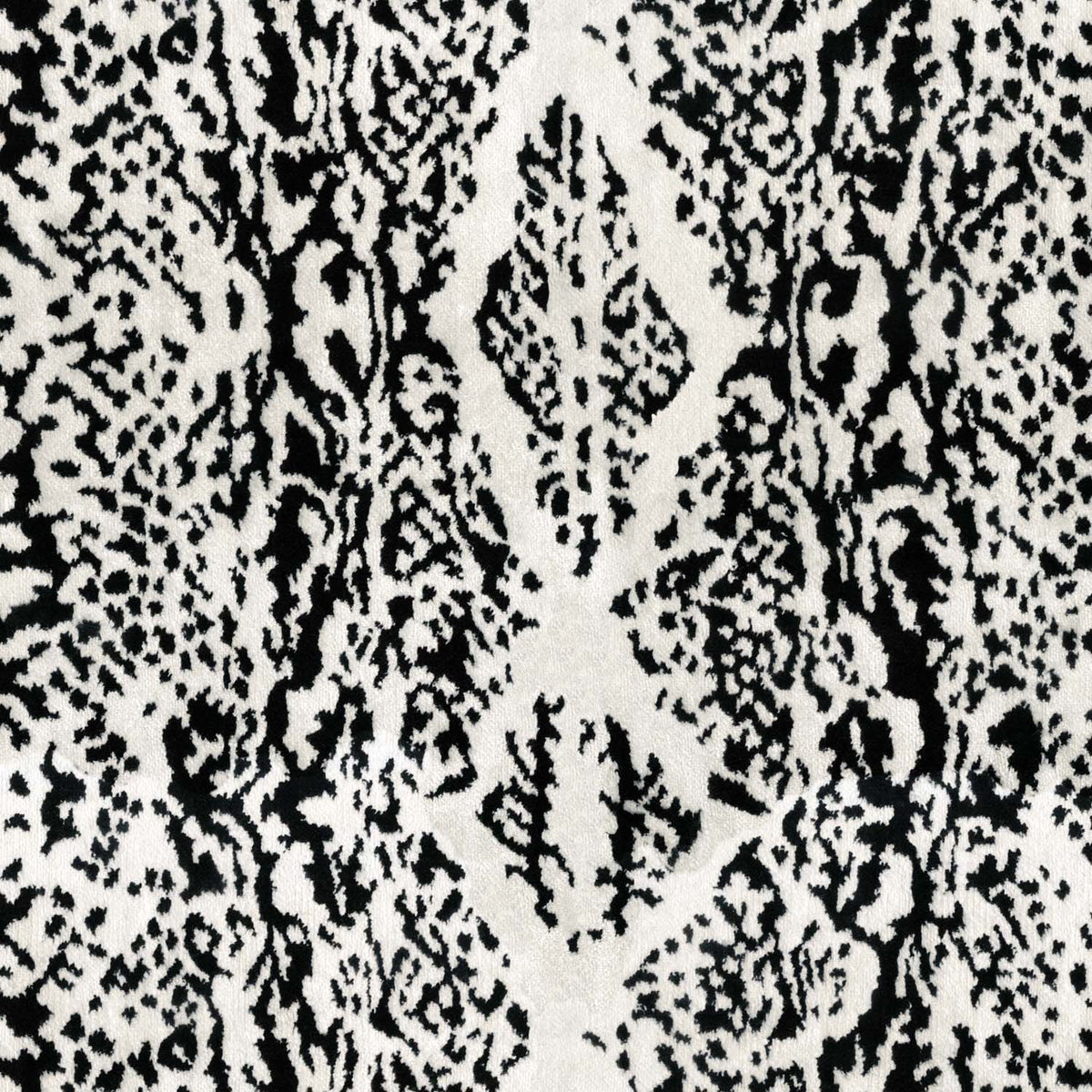 SOFT VELVET BLACK & WHITE MODERN UPHOLSTERY FABRIC