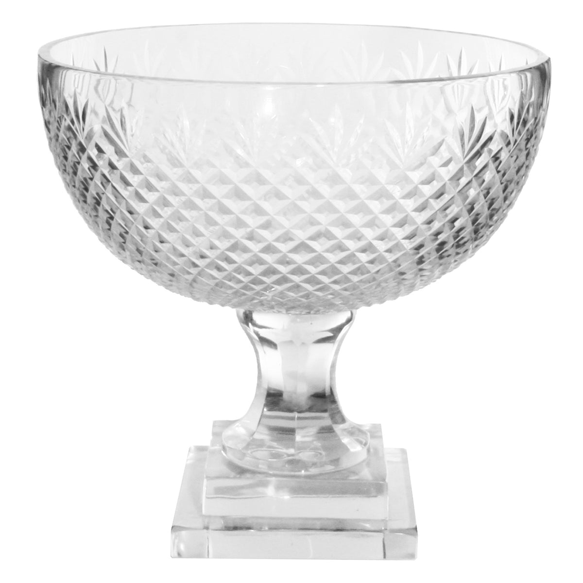 GLASS BOWL DIAMOND CUT