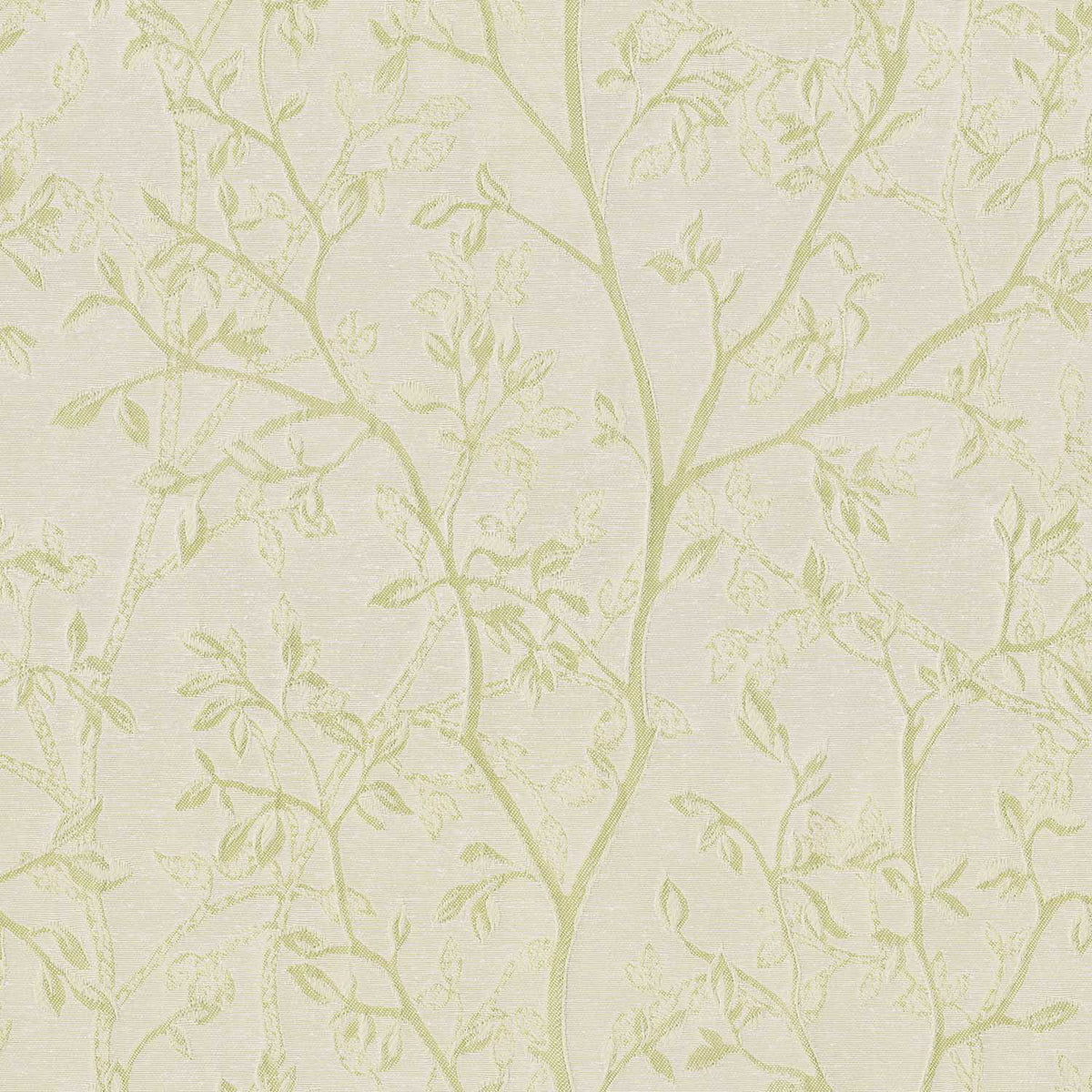 BSL CREAM LEAF CURTAIN FABRIC