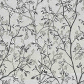 BSL BLACK LEAF CURTAIN FABRIC