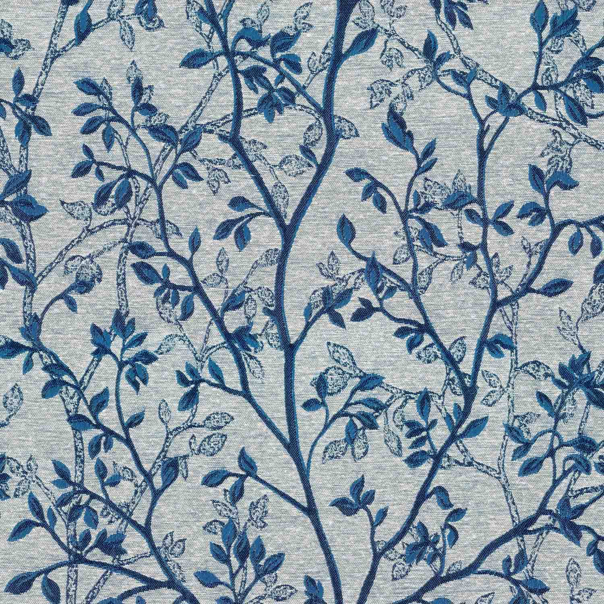 BSL BLUE LEAF CURTAIN FABRIC