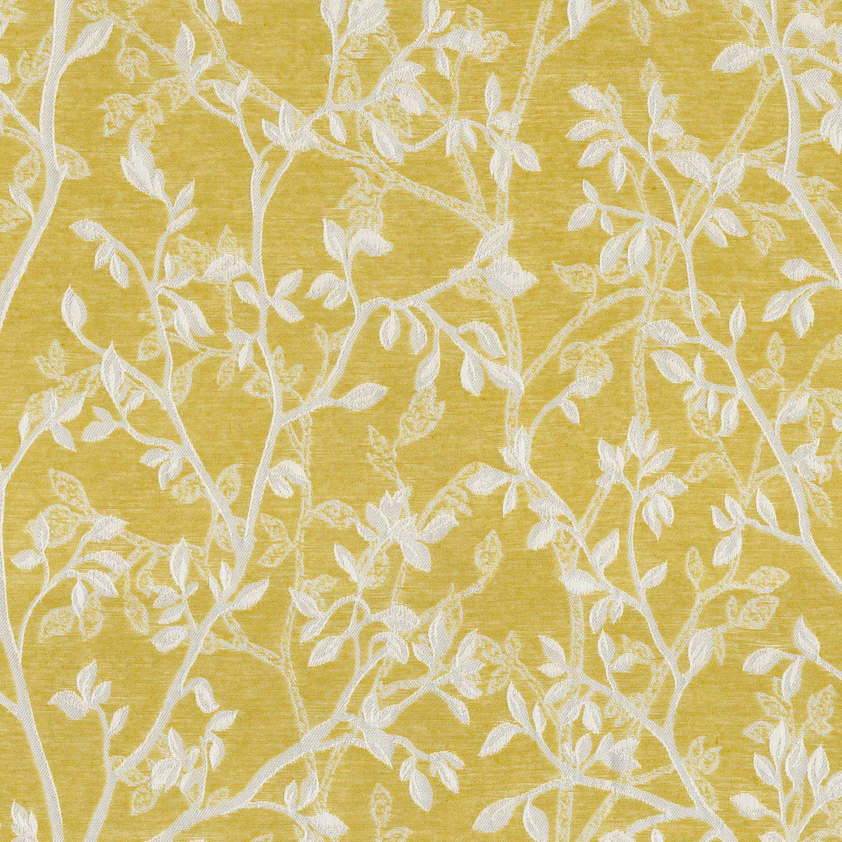 BSL YELLOW LEAF CURTAIN FABRIC